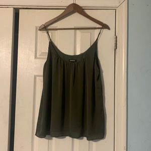Express M olive tank top